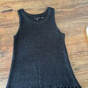 SANCTUARY sweater tank with frayed bottom